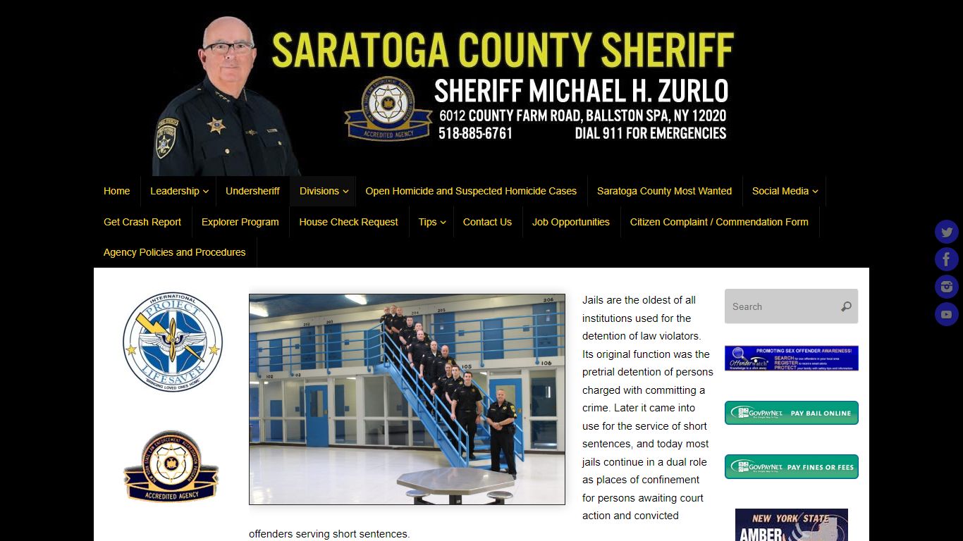 Corrections - Saratoga County Sheriff's Office